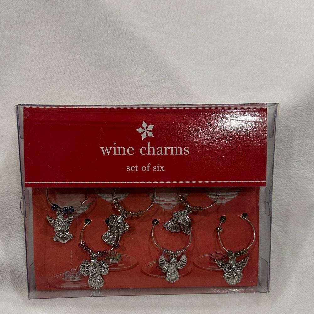 Elegant Silver Wine Charms Set by [Brand]